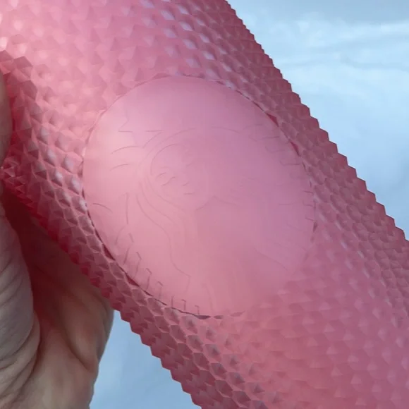 *LAST ONE* Starbucks Pink Lemonade Matte Studded Cold Cup Bubblegum Soft Touch - Picture 3 of 10
